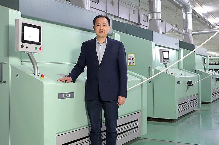 Gu Jingguo, General Manager of Chuzhou Jinshangjia Yarn Industry Co., Ltd. Gu Jingguo, General Manager of Chuzhou Jinshangjia Yarn Industry Co., Ltd.