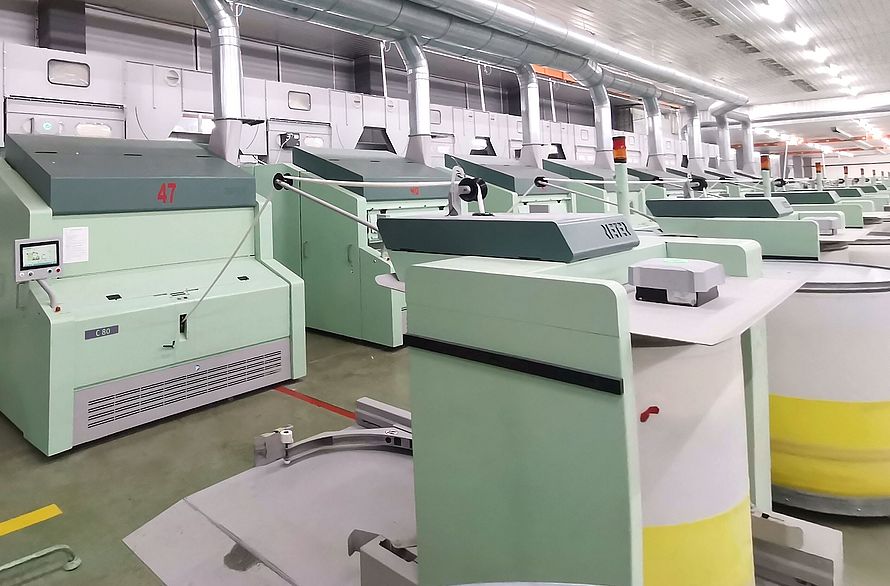 Rieter card C 80 at Narteks, Türkyie