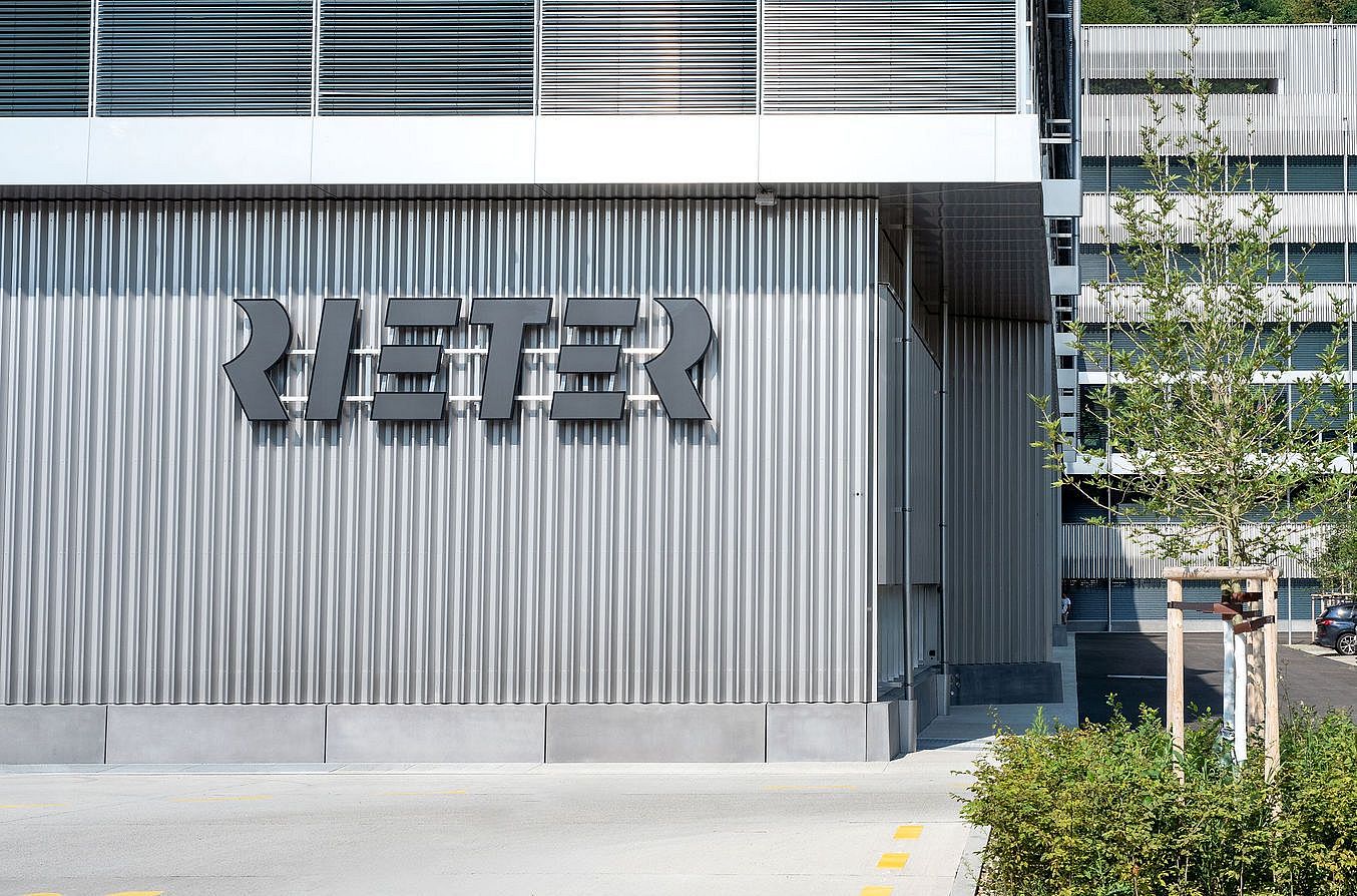 Front view of the Rieter headquarters in Winterthur, Switzerland