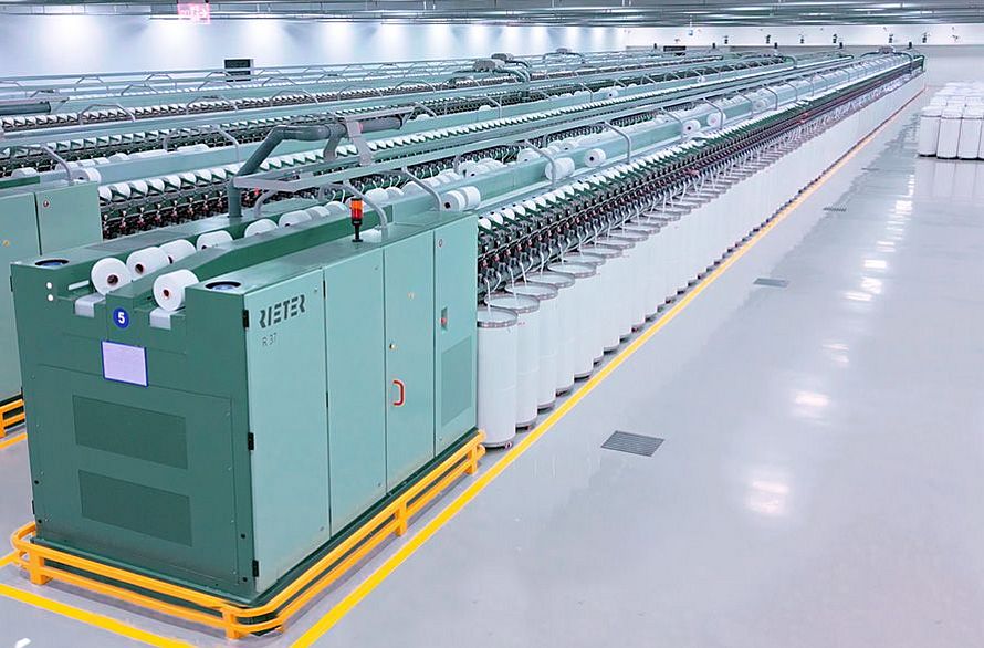 Rieter rotor spinning machines R 37 at Surya Spinners, India