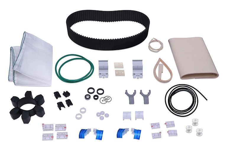 The key components of the G&K mini kit are grouped and displayed