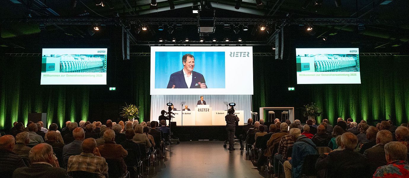 Rieter Annual General Meeting at the Eulachhallen in Winterthur, Switzerland
