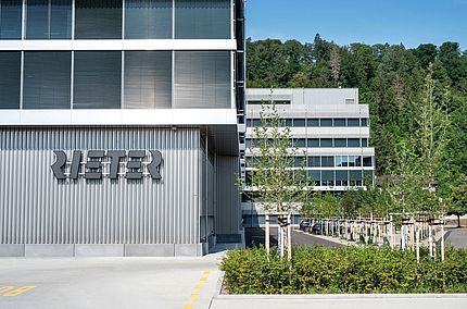 Front view of the Rieter headquarters in Winterthur, Switzerland